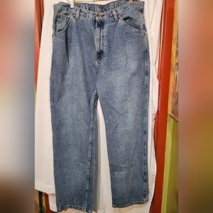 Polo Y2K  Men's Blue Cargo Denim Jeans 34x32, Casual Straight Fit